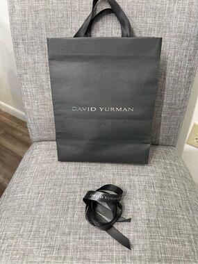 David Yurman Branded Gift Bag & Satin Ribbon